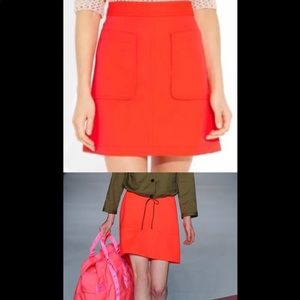 Marc Jacobs neon a-line skirt